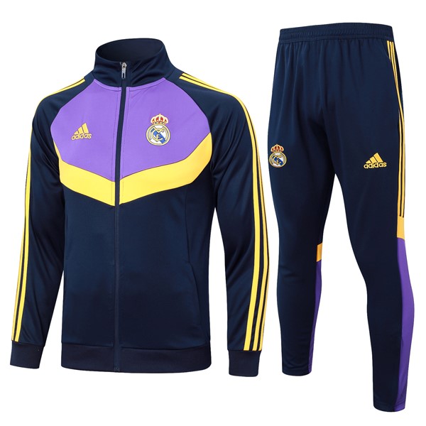 Trainingsanzug Real Madrid 2024-2025 Lila Blau 3